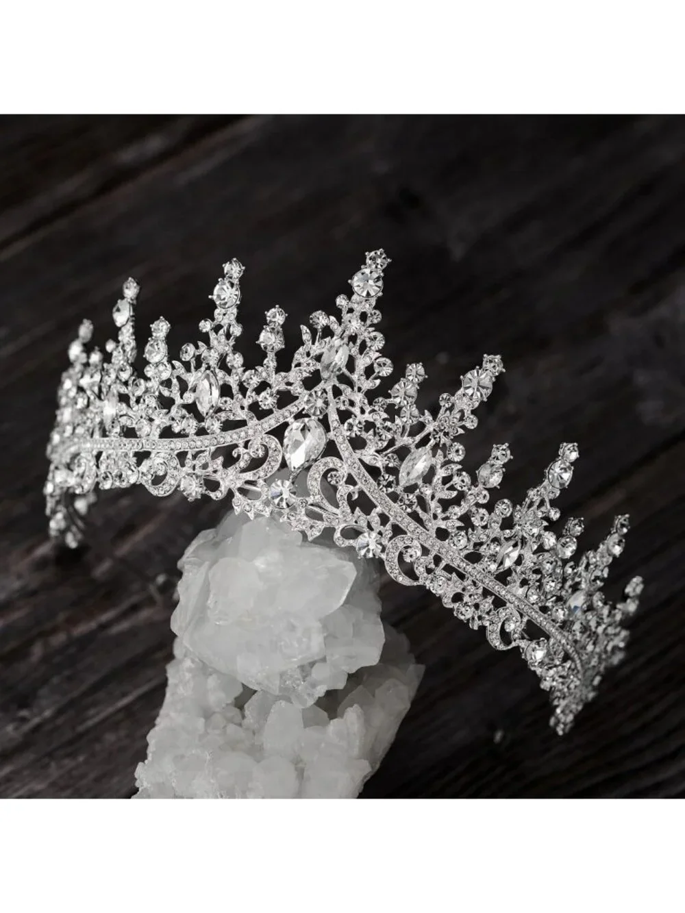 Elegant Crystal Wedding Tiara - Royal Crown Headband, Rhinestone Hair Accessory